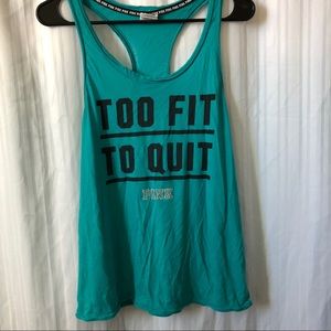 Victoria’s Secret PINK Teal Racer Back Tank